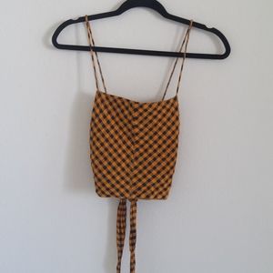 Zara Cropped Gingham top